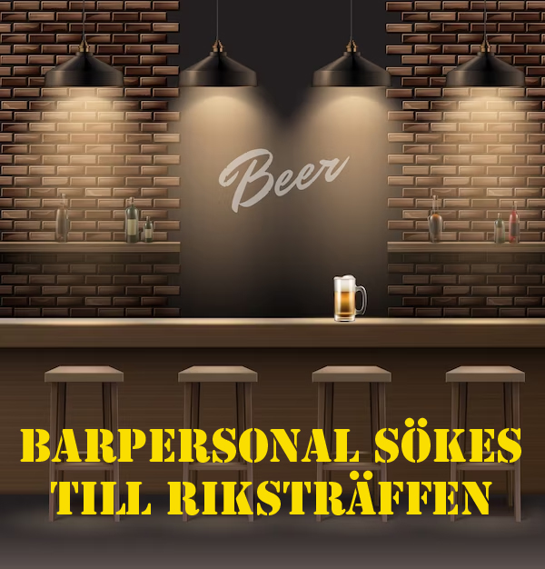 Barpersonal till Riksträffen